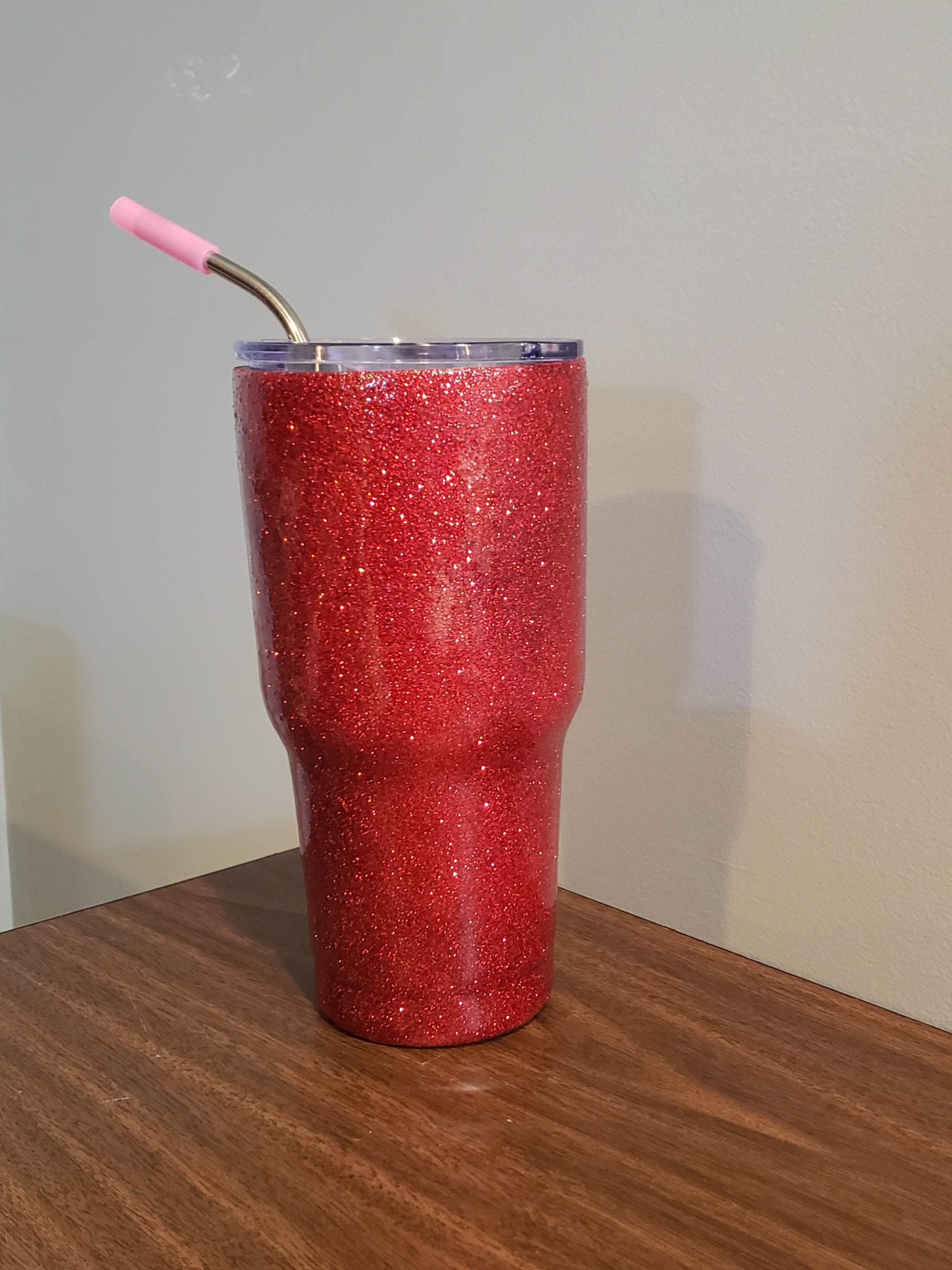 30 oz Red Glitter Tumbler Personalized for You Etsy
