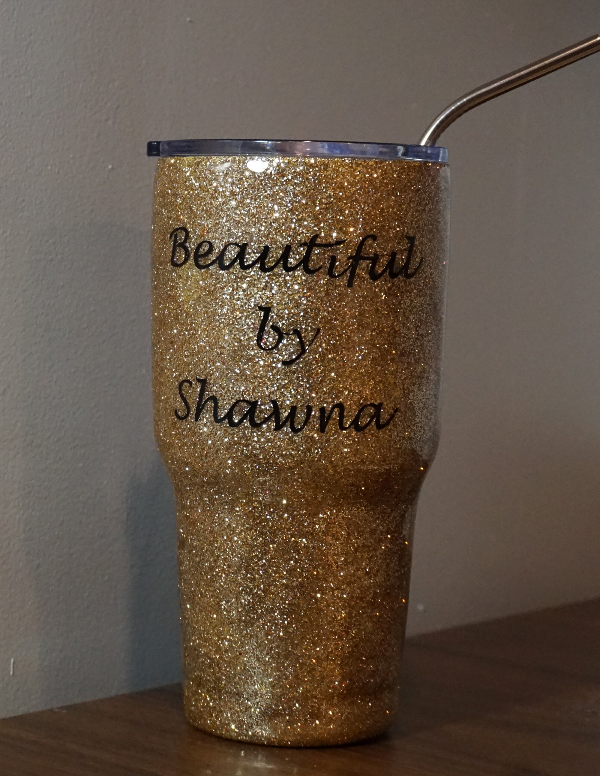 Gold Glitter Tumbler Personalized for You Etsy