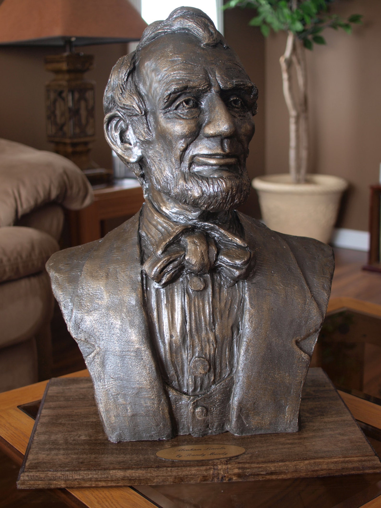 Abraham Lincoln Bust Sculpture Etsy