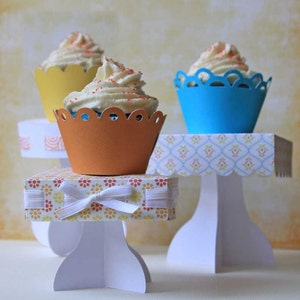 Cupcake Stand Vector Art SVG Files