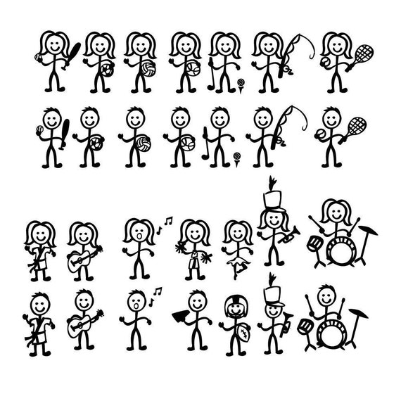 Download Stick Figure People Family Activity Themed Vector Art SVG ...