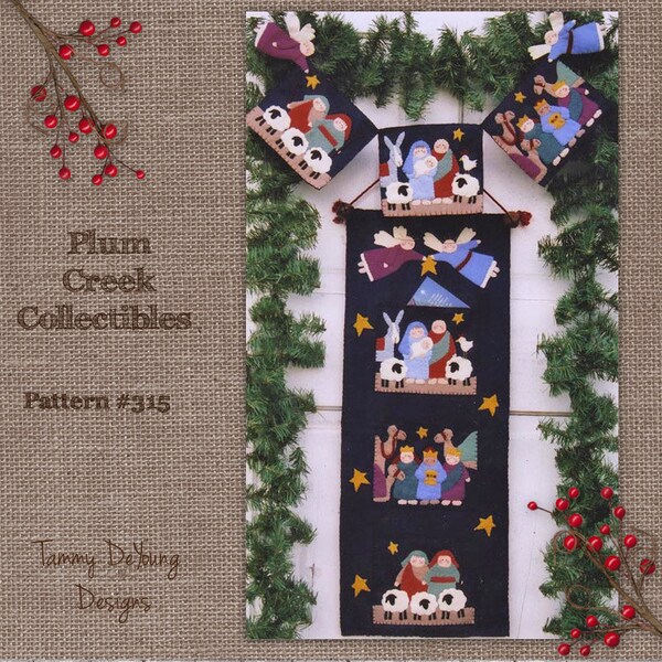 Wool Applique Banner Kit Etsy