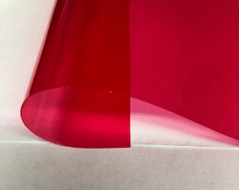 Tissu vinyle plastique teinté PVC marine fuchsia - Vendu au mètre - 54 po.