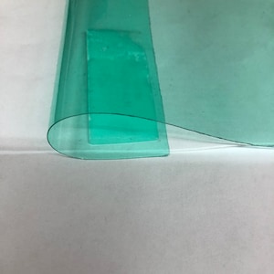 Aqua Marine PVC Tinted Plastic Vinyl Fabric- Sold By The Yard - 54&quot;