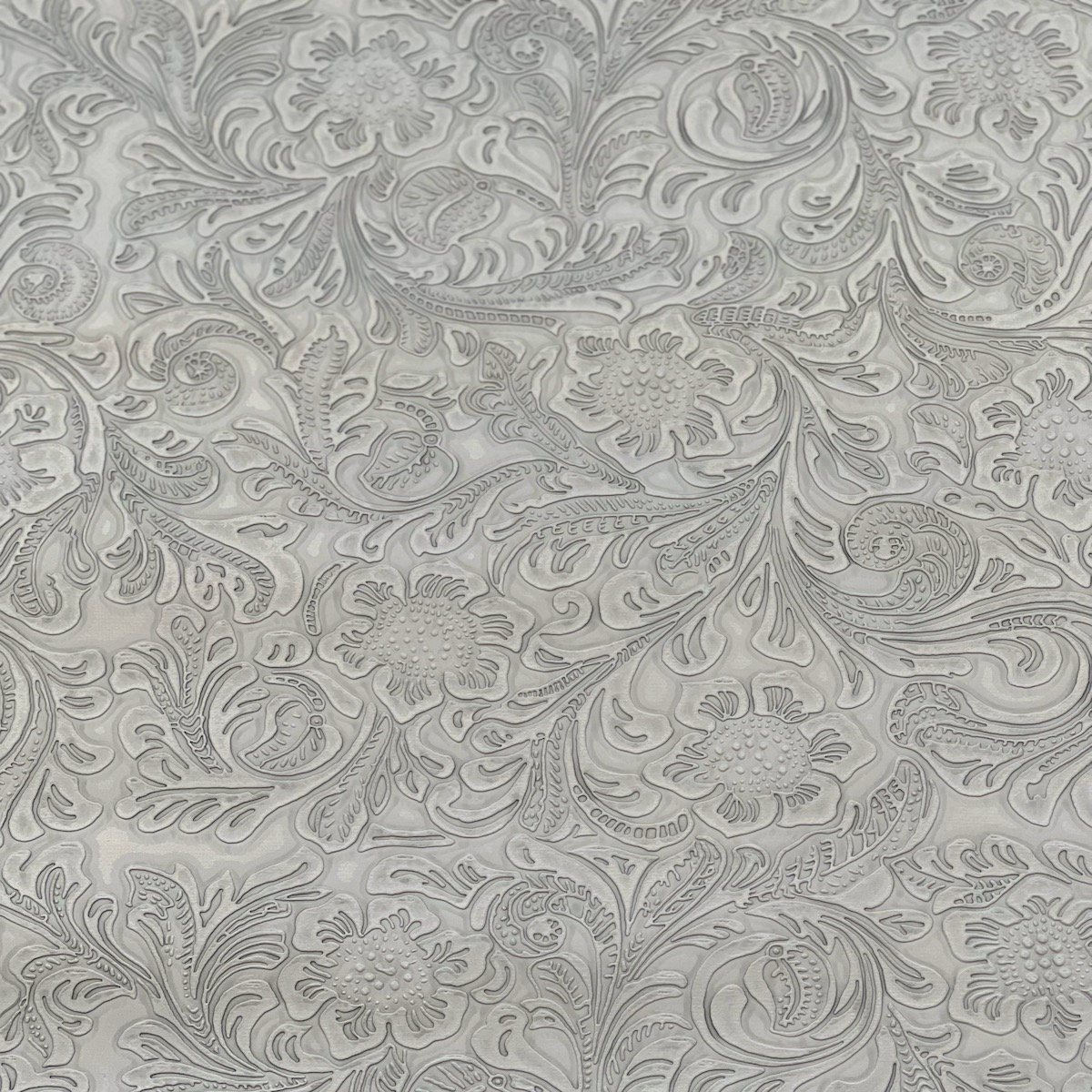 Tessuto Pelle Floreale PU 91x137 Cm – Finta Pelle Testurizzata Con Rilievo Fiori – Per Tappezzeria, Fai Da Te, Cuscini E Costumi - 4