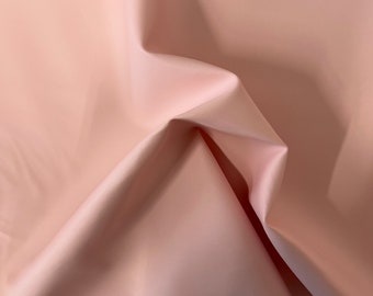 Tela de vinilo de imitación de cuero suave color rosa ruborizado para tapicería de ropa - Se vende cortada a medida - 54"