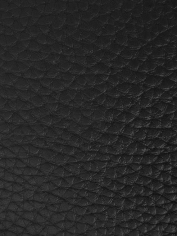 LUVFABRICS Faux Leather Vinyl Black Upholstery Fabric by The Yard- 54  inches Wide- Shipped Rolled