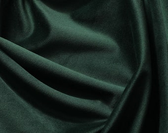 Hunter Green Camden Velvet Upholstery Drapery Fabric - Sold By The Yard - 60"