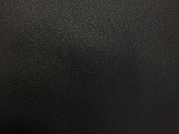 Black Textured PVC Faux Leather Upholstery Vinyl Fabric Sold by the Yard 55  