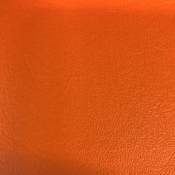 Orange Blazer Heavy Duty Commercial Faux Leather Vinyl Fabric - Vendu par cour - 54 »