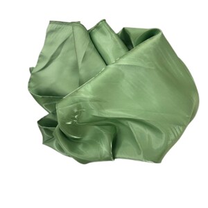 Sage Green Crystal Reflective Liquid Bridal Satin Fabric by the Yard - Shimmer Satin for Gowns, Bridesmaids & Decor, 60" Wide image 3