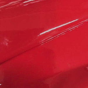 Red Liquid Shiny Vinyl Spandex Apparel Dance Legging Fabric - Sold By The Yard - 60"