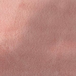 Bubblegum Pink Rabbit Soft Cuddle Faux Fur Fabric - Sold By The Yard - 60&quot;