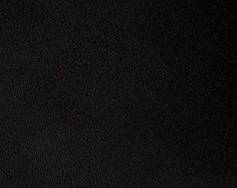 Black Microfiber Polyester Faux Suede Fabric - Sold By The Yard