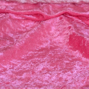 Fuchsia Panne Crush Velvet Backdrop Apparel Stretch Fabric - By The Yard - 60&quot;