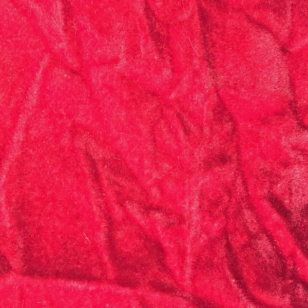 Red Crushed Velvet Etsy