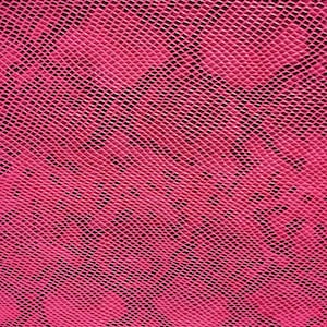 Tela de vinilo para tapicería de bolsos y billeteras de piel de serpiente pitón rosa mate - Se vende cortada a medida - 54"