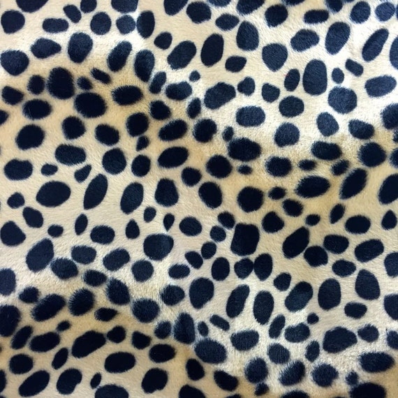 dalmatian faux fur fabric