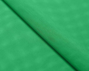 Kelly Green Power Mesh Nylon Spandex Apparel Fabric - Sold By The Yard - 60"