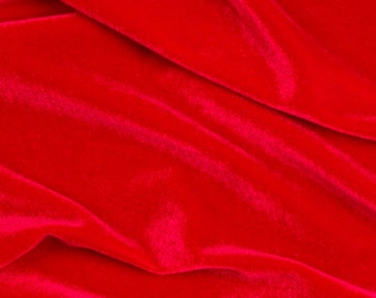 thumbnail image 2 of Navy Blue Velvet Stretch Spandex Fabric – 60" Wide – Sold By The Yard For Dancewear & Formal Wear 2 of 5