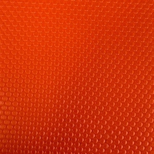 Orange Honeycomb Embossed Marine Upholstery Crafting Vinyl Fabric - Sold By The Yard