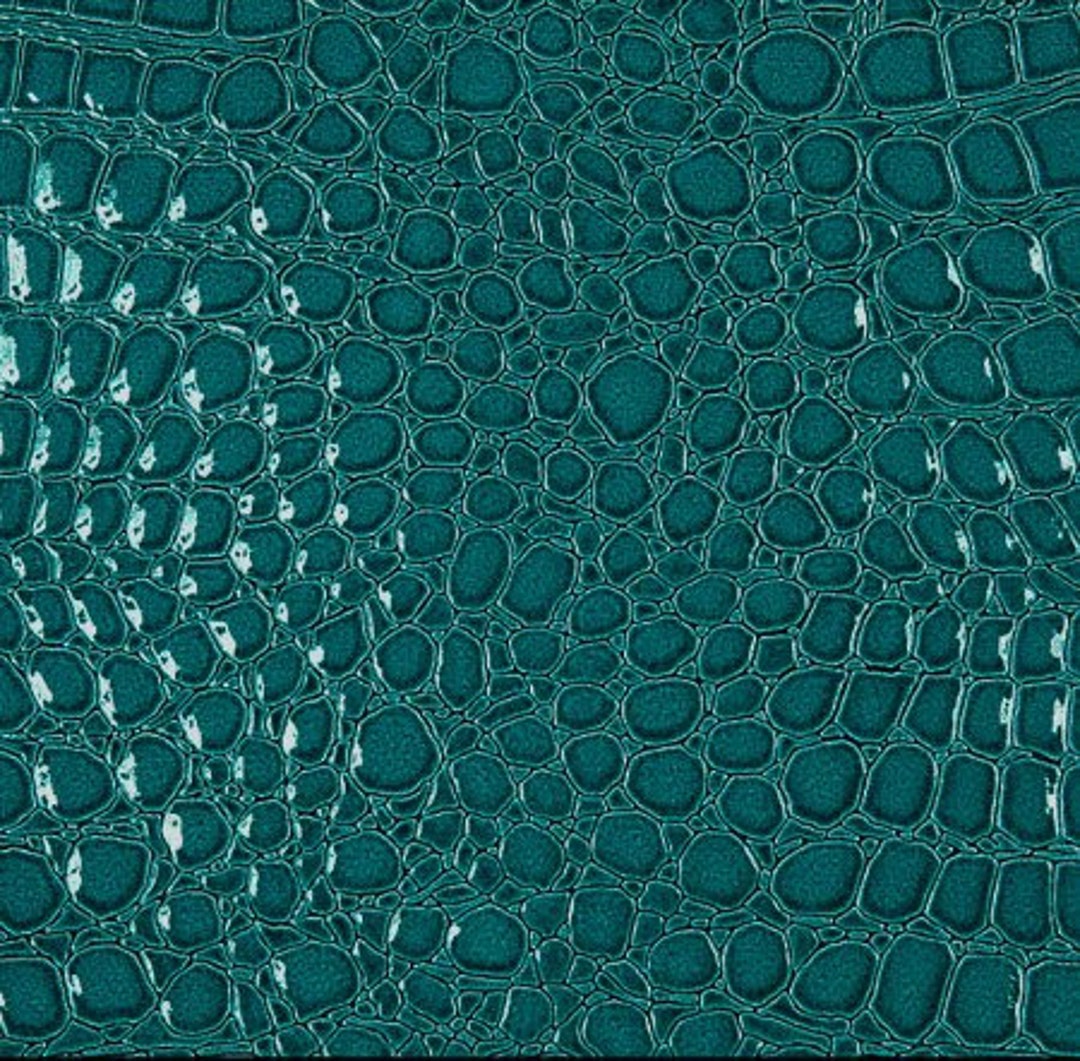 Faux Crocodile Vinyl Leather Upholstery Fabric By The Yard