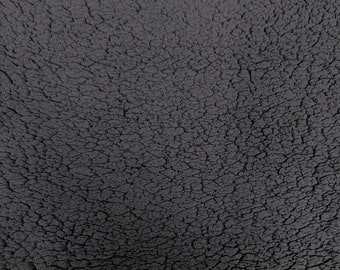 Black Sherpa Lambs Wool Faux Fur Fabric - Sold By The Yard - 60"