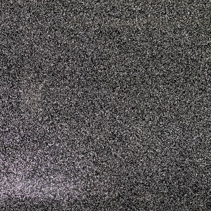 Black Sparkle Glitter Vinyl Upholstery Crafting Fabric - Sold By The Yard - 54&quot;