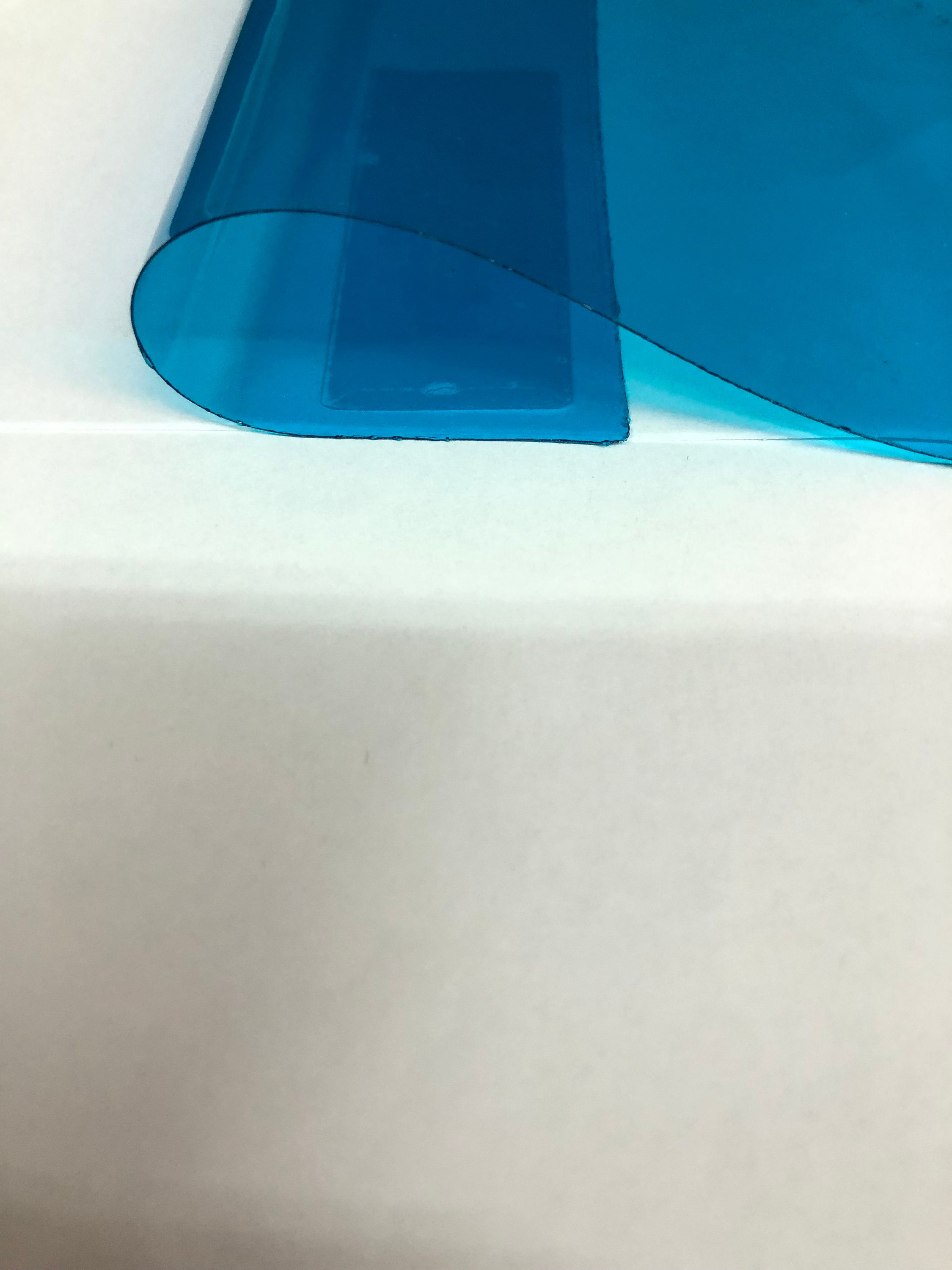Blue Marine PVC Tinted Plastic Vinyl Fabric- Sold By The Yard - 54"