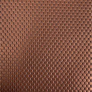 Copper Honeycomb Embossed Marine Upholstery Crafting Vinyl Fabric - Sold By The Yard