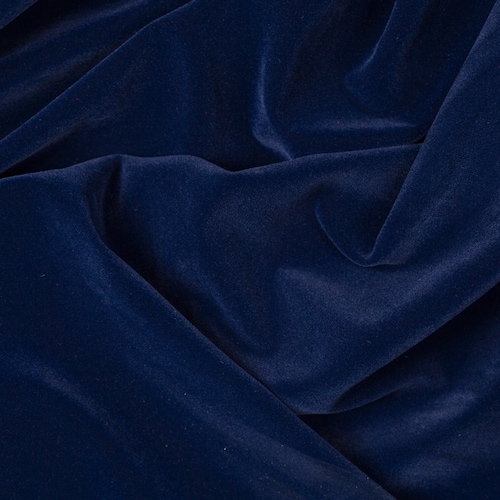 Navy Velvet Flocking Solid Upholstery Fabric / 58 Wide / Etsy