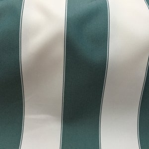 Hunter Green Ivory  Waterproof Outdoor Canvas Fabric- 60&quot; - 600 Denier Fabric - By The Yard