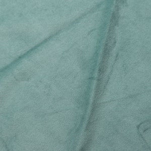 Teal Blue Camden Velvet Polyester Upholstery Drapery Home Decor Fabric - Sold By The Yard - 60"