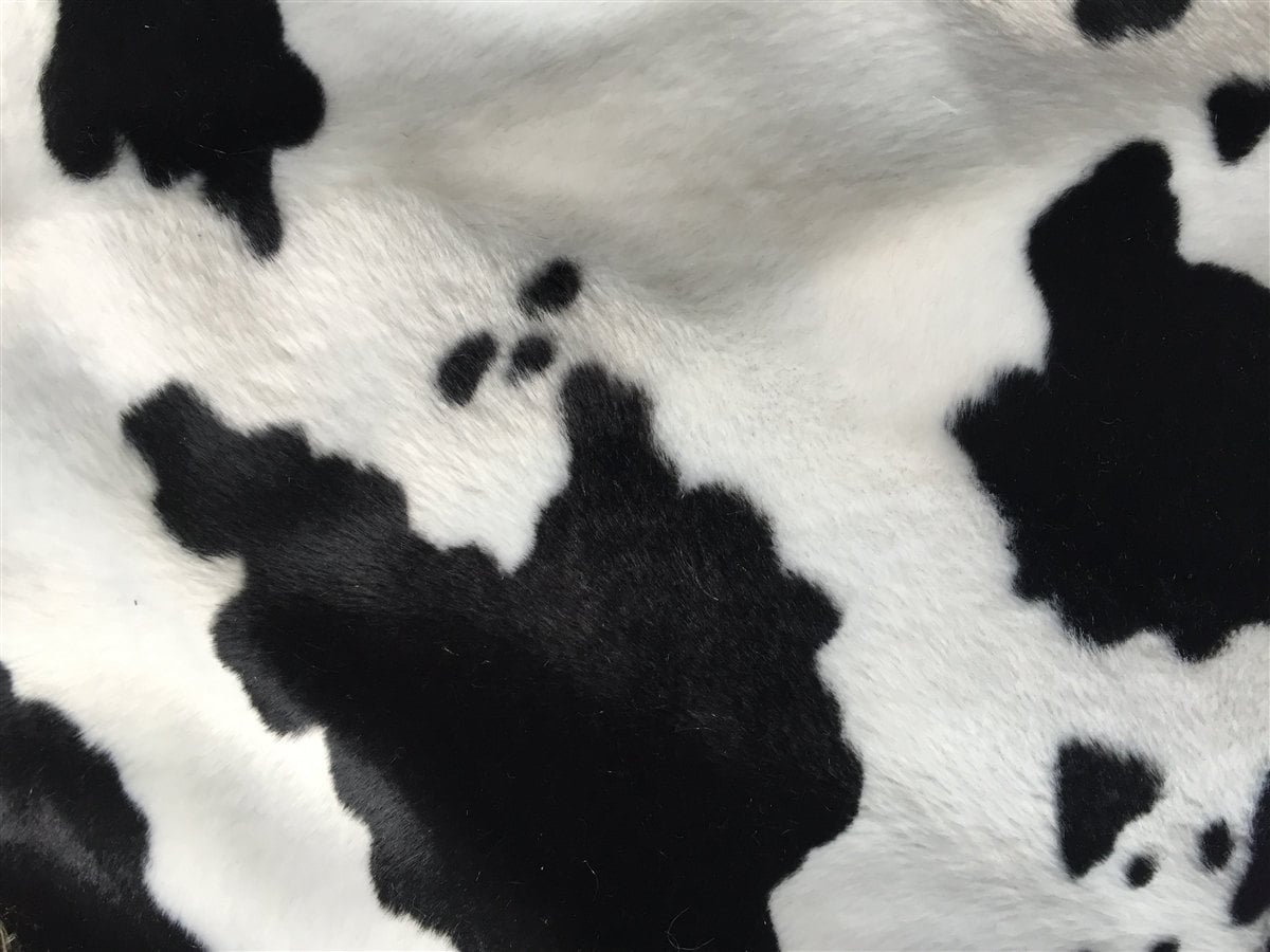 Красивая мягкая и высококачественная ткань Velboa Faux Fur Cow Print Fabric. 