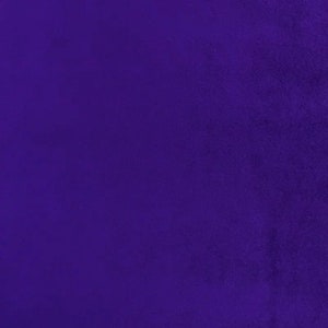 Dark Purple Smooth Minky Cuddle Faux Fur Fabric - Sold By The Yard - 60&quot;