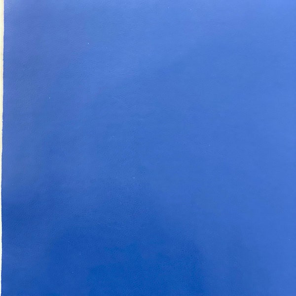 Royal Blue Rubber Latex PU Apparel Vinyl Fabric - Sold By The Yard - 54"