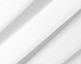 White Stretch Chiffon Apparel Drapery Fabric - Sold By The Yard - 60"