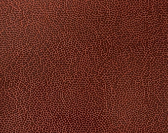 Brown Football Faux Leather Vinyl Upholstery Crafting Fabric - Sold By The Yard - 54"