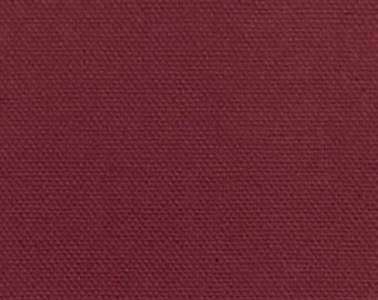 Waterproof Canvas Solid BURGUNDY Indoor Outdoor Fabric / 60" Wide / Sold by the yard
