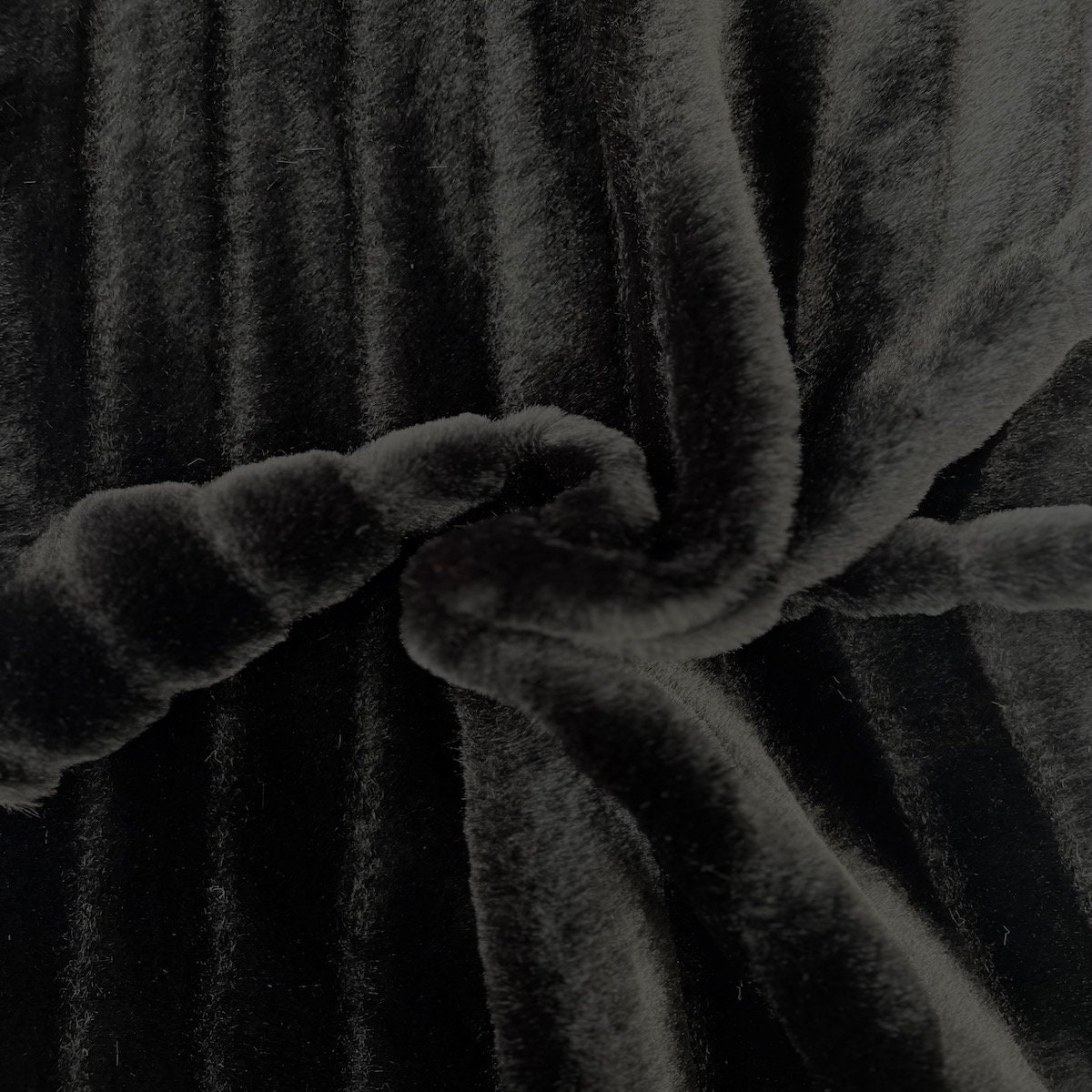 Black Striped Rabbit Soft Cuddle Faux Fur Fabric - Sold by the Yard ...