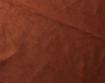 Brunt Camden Velvet Polyester Möbeltyg för Heminredning - Säljs på Metervara - 60"