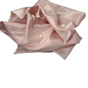 Blush Pink Crystal Reflective Liquid Bridal Satin Fabric by the Yard - Shimmer Satin for Gowns, Bridesmaids & Decor, 60" Wide image 3