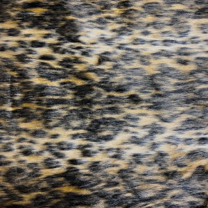 Wild Mocha Brown Leopard Print Apparel Home Decor Faux Fur Fabric - Sold By The Yard - 60&quot;