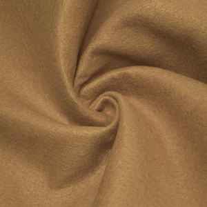 Light Caramel Solid Acrylic Costume Apparel Crafting Felt Fabric - Sold By The Yard - 72&quot;