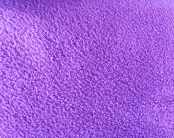 Lila Solid Polar Fleece Anti-Pillen-Futterstoff für Bekleidung - 158 cm Länge