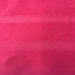 Fuchsia Matte Serpente Snakeskin Apparel Legging Costume Spandex Fabric - Sold By The Yard - 60&quot;