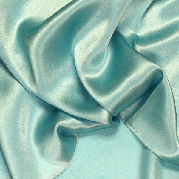 Twilight Blue Charmeuse Silk Fabric