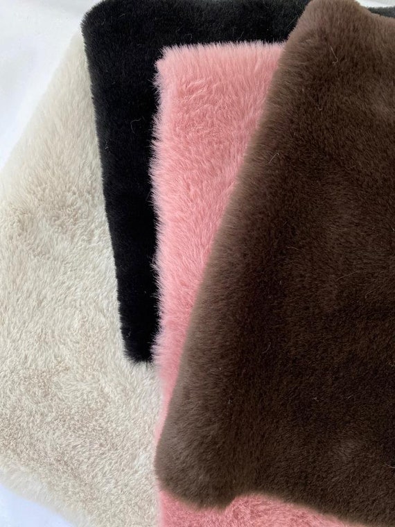 Long Rabbit Faux Fur Fabric Soft Plush Clothing Sewing Material DIY Home Decor 