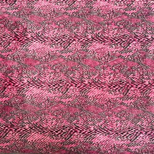 Snake Print Velboa Faux Fur Fabric by the Yard - Short Pile Cobra, Python, Viper Snake Skin Print for Costumes, Plush & Crafts, 60" Wide