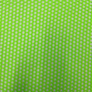 Neon Green Crochet Fishnet Netting Spandex Apparel Costume Fabric - Sold By The Yard - 52&quot;